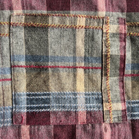 Ivy Collectibles Plaid Button-Up Vest  Vintage Made In USA Womens Size Medium - Picture 5 of 8